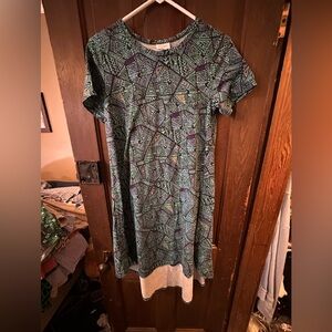 Geometric Green Dress